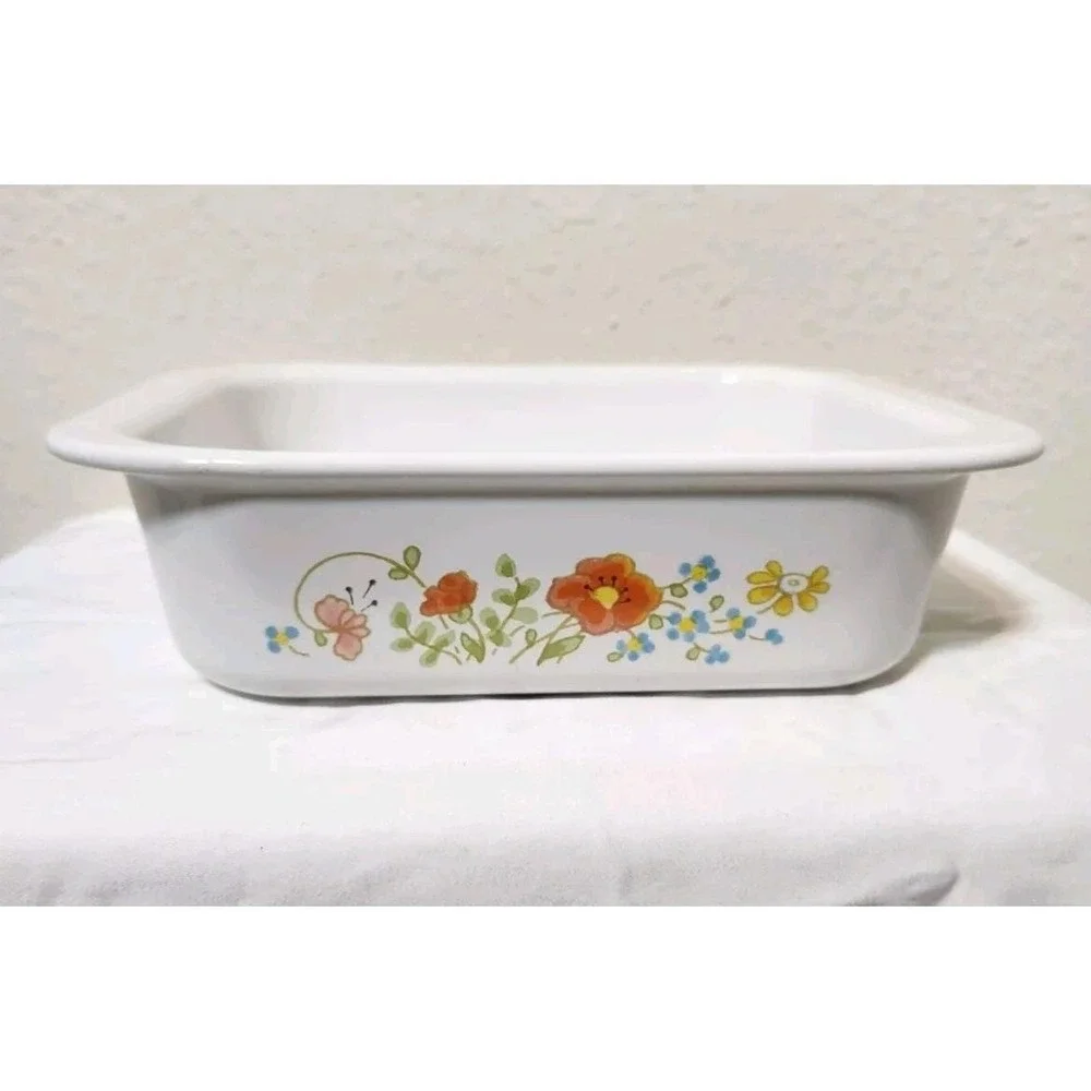 Corning Ware Vintage Wildflower Casserole Dish and Handled Sish (No‎ Lids)